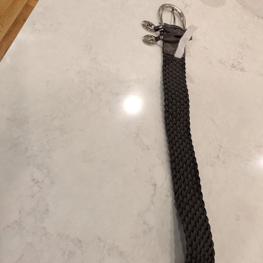 Michael Kors Braided Brown Belt 50" New